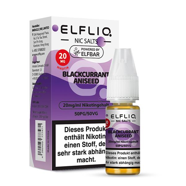 Blackcurrant Aniseed Liquid 20 mg/ml Nikotin