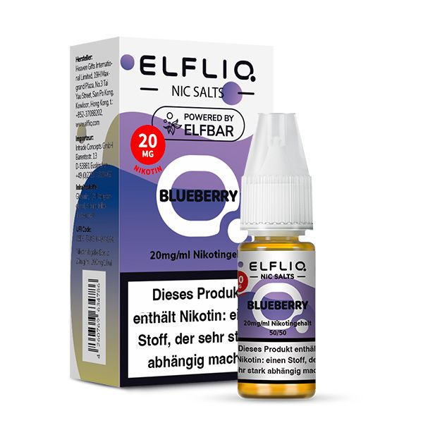 Blueberry Liquid 20 mg/ml Nikotin