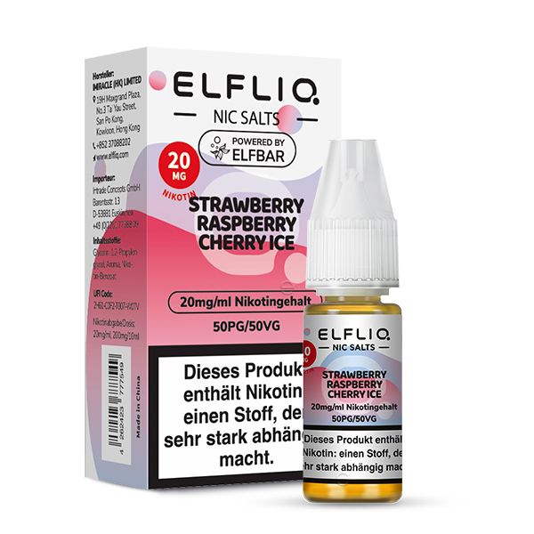 Strawberry Raspberry Cherry Ice Liquid 20 mg/ml Nikotin