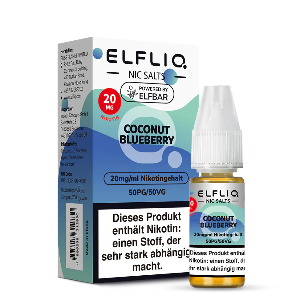 Elfliq Coconut Blueberry Liquid 20 mg/ml Nikotin
