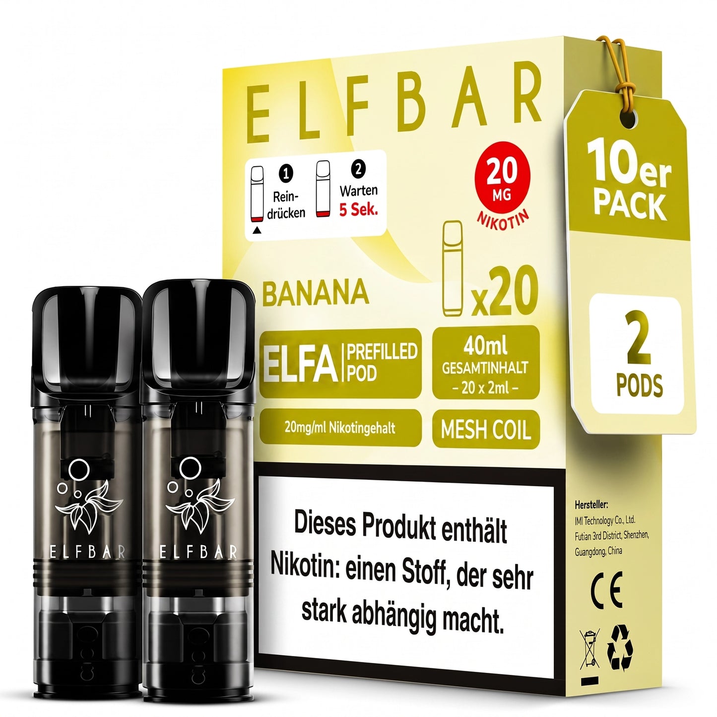 ELFBAR ELFA 20mg Nikotin Pods