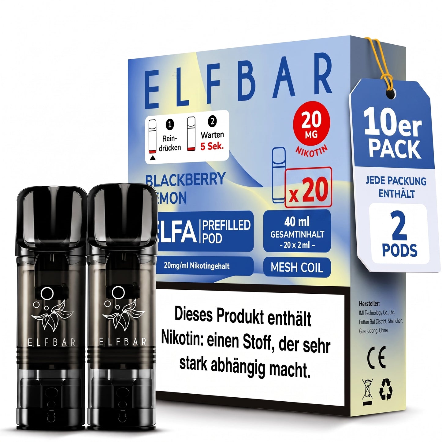 ELFBAR ELFA 20mg Nikotin Pods