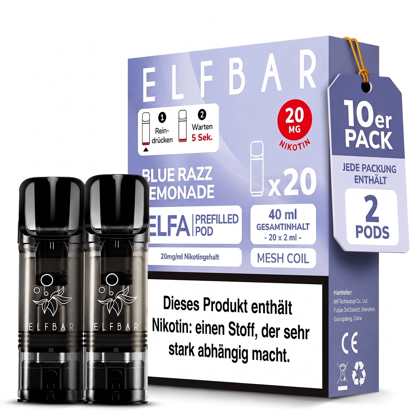 ELFBAR ELFA 20mg Nikotin Pods