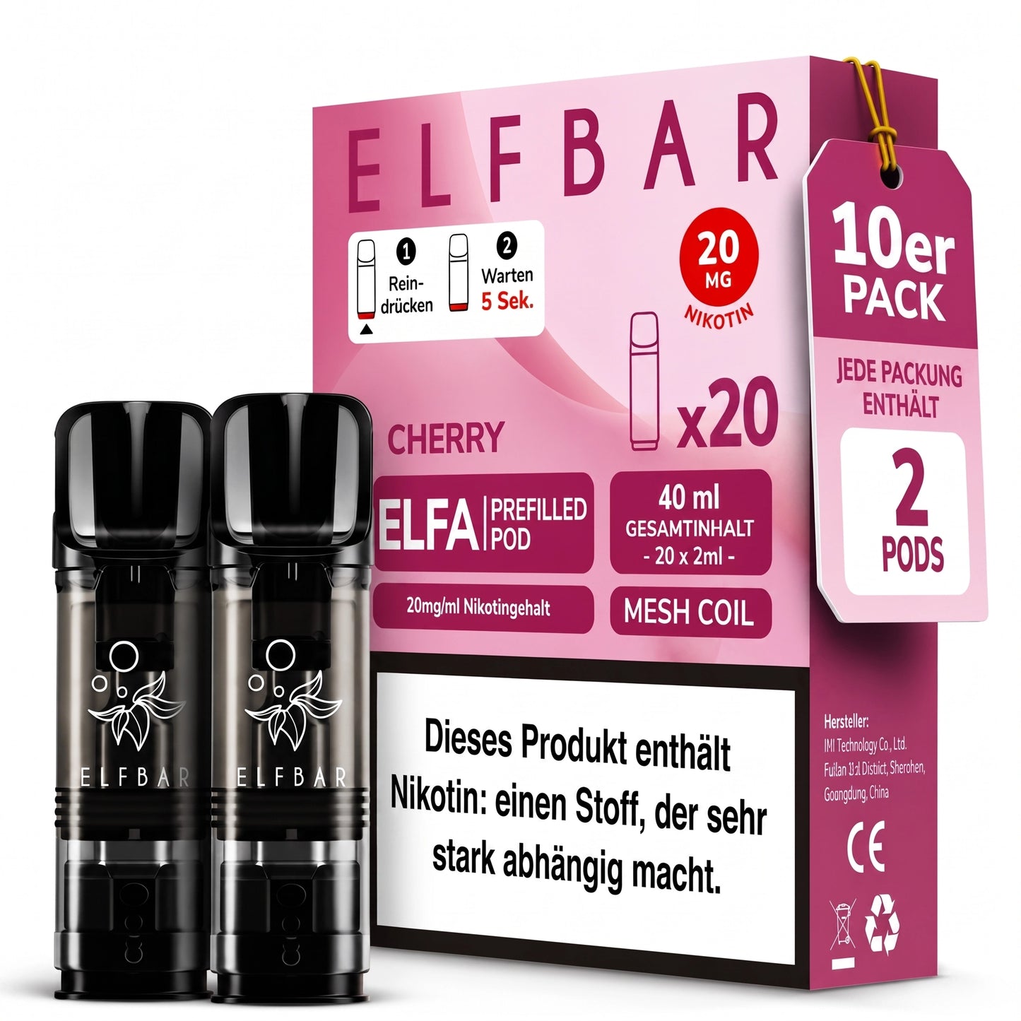 ELFBAR ELFA 20mg Nikotin Pods