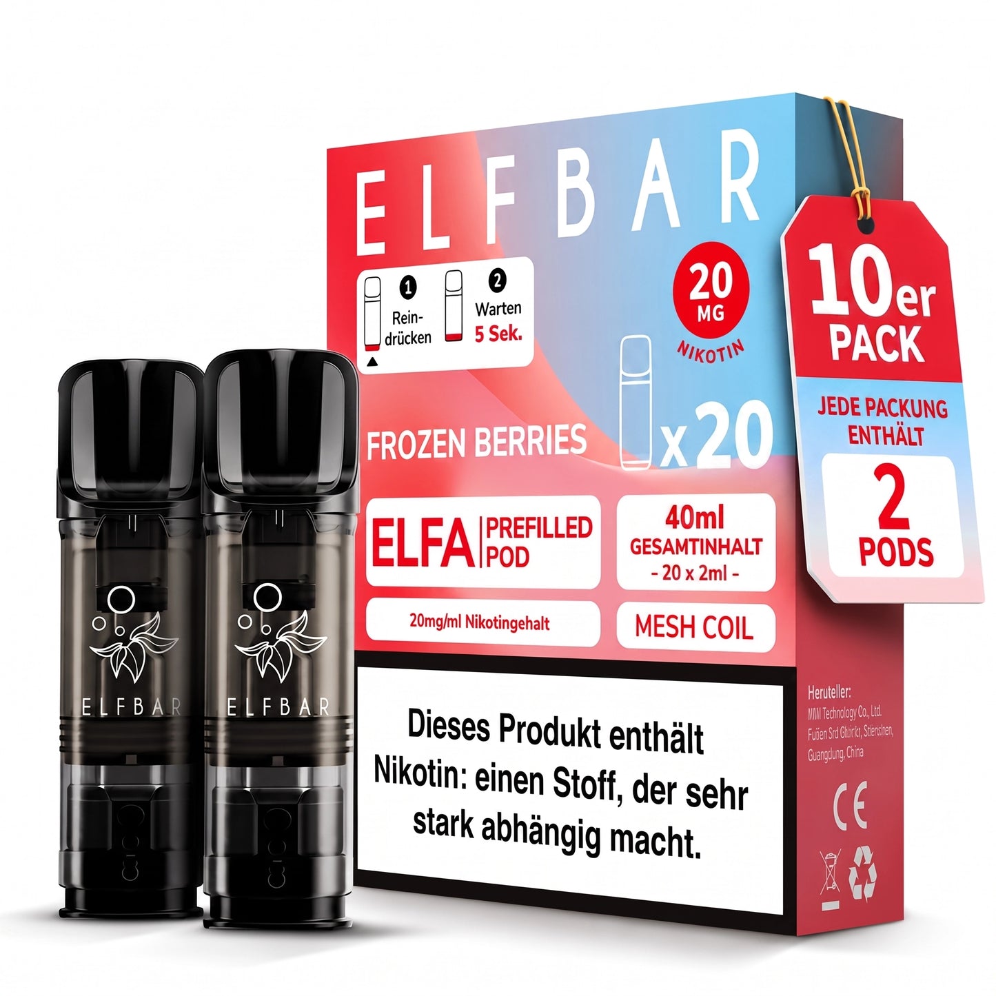 ELFBAR ELFA 20mg Nikotin Pods