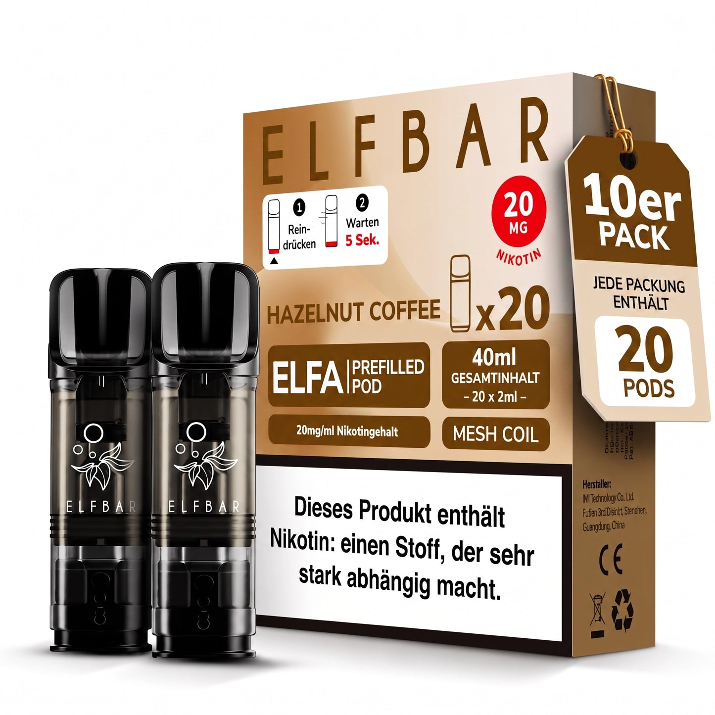 ELFBAR ELFA 20mg Nikotin Pods