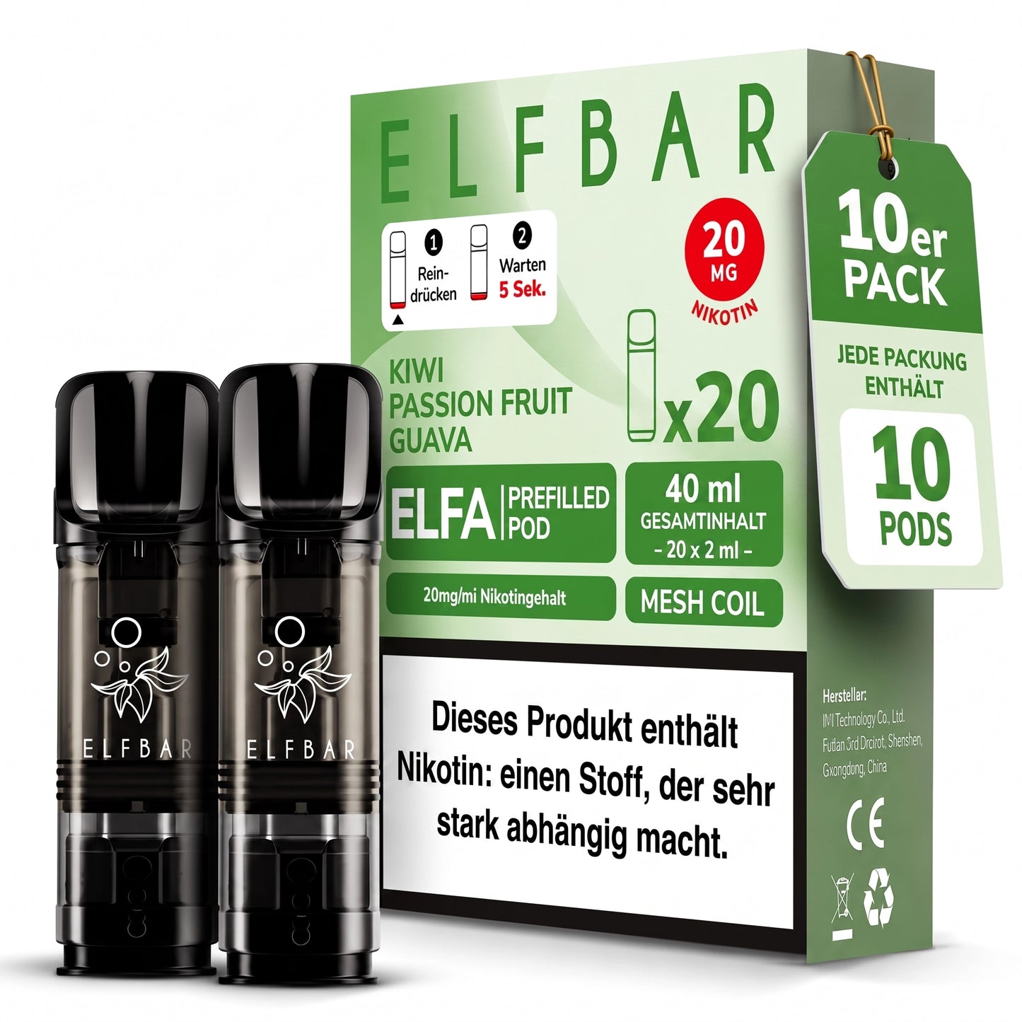 ELFBAR ELFA 20mg Nikotin Pods