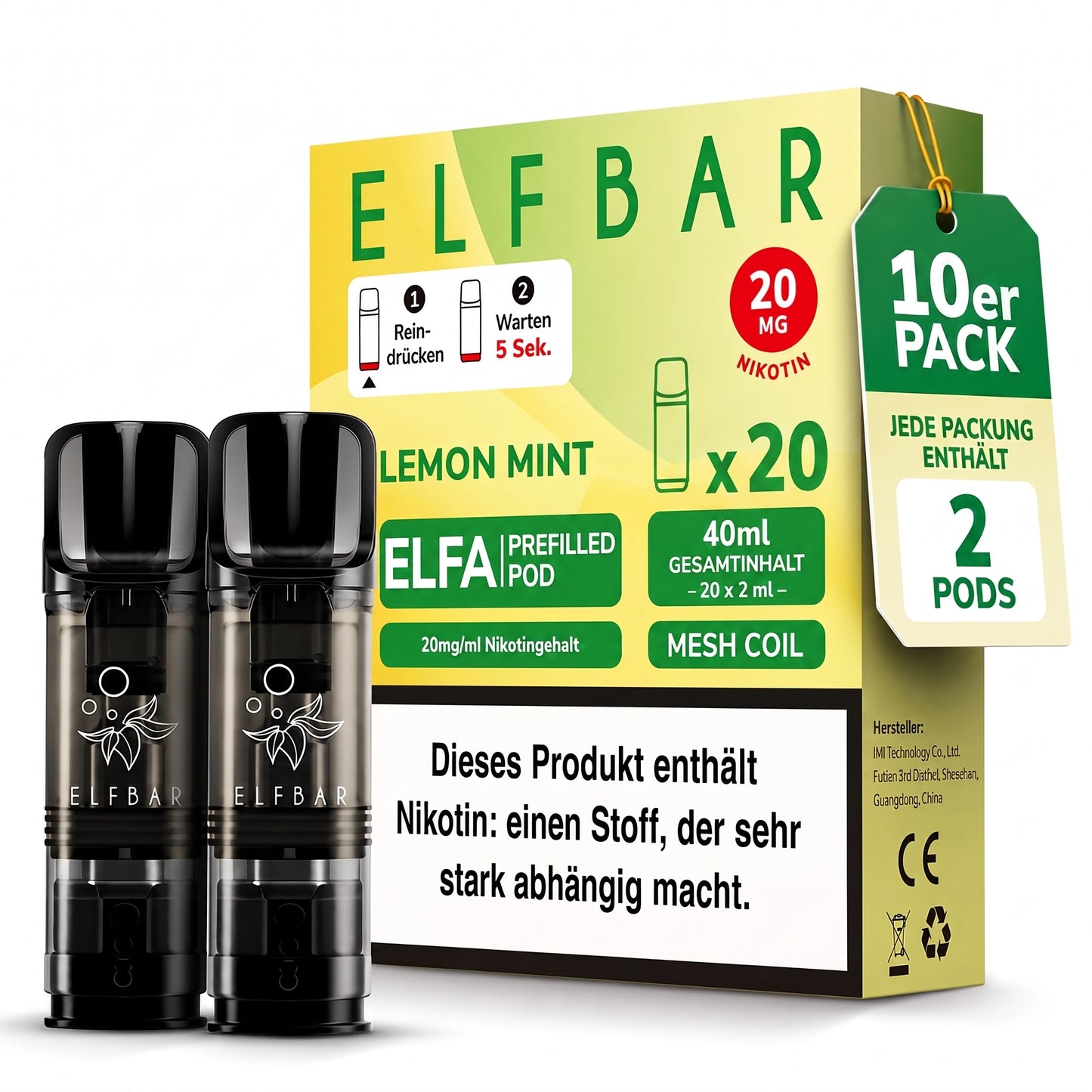 ELFBAR ELFA 20mg Nikotin Pods