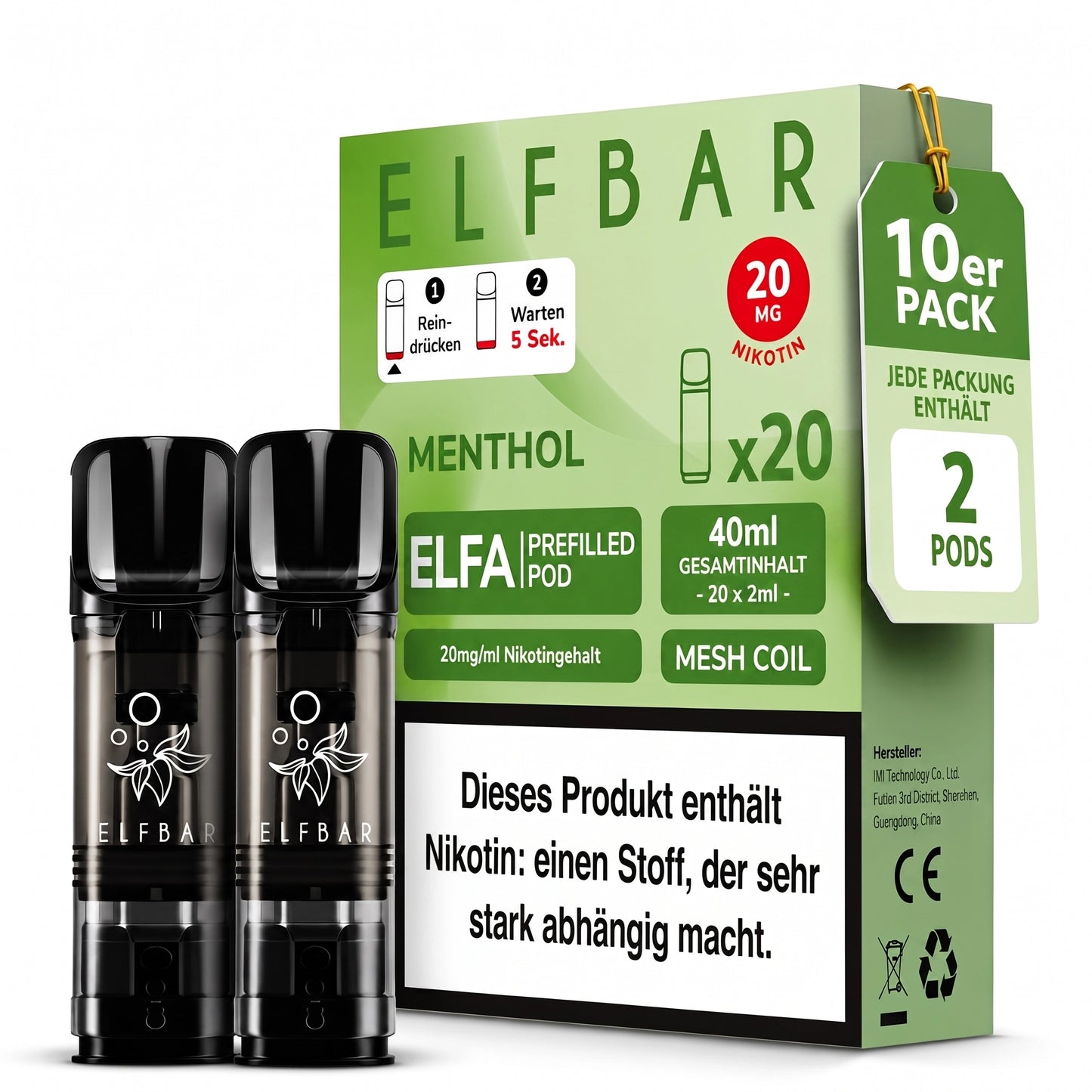 ELFBAR ELFA 20mg Nikotin Pods