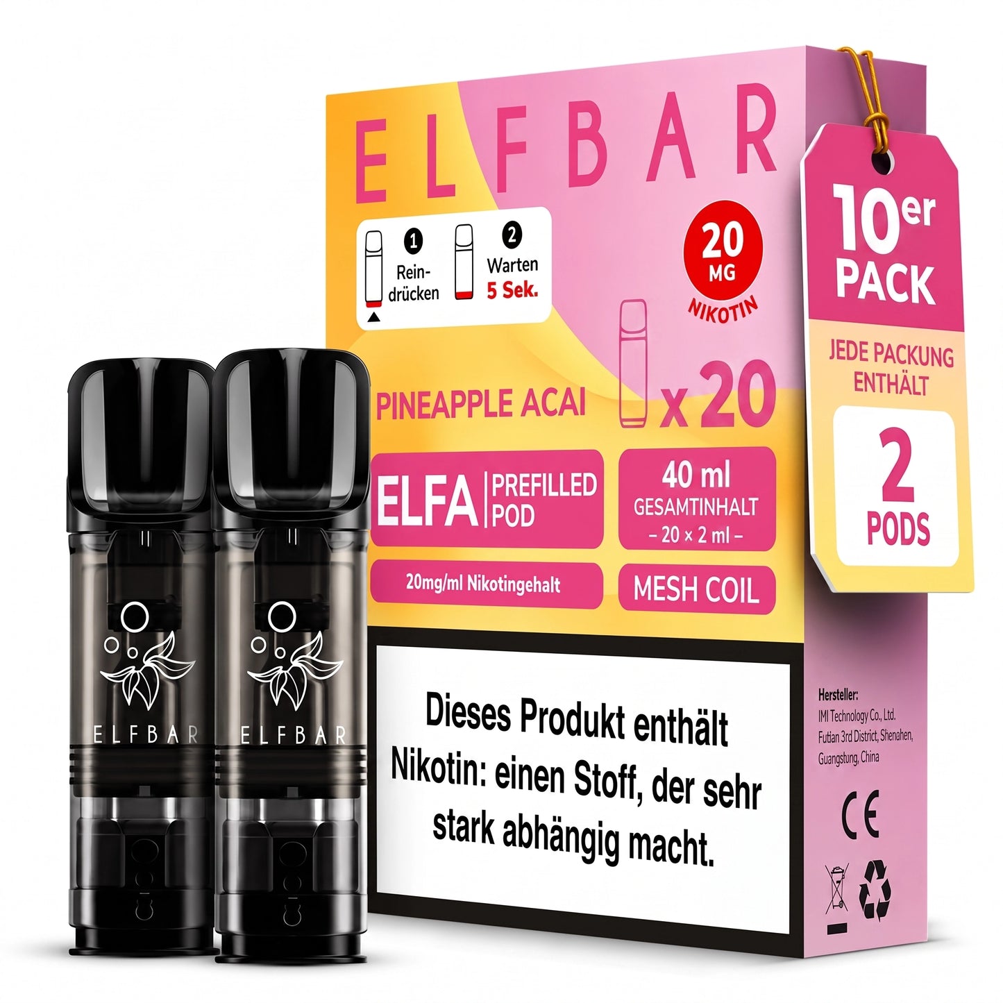 ELFBAR ELFA 20mg Nikotin Pods