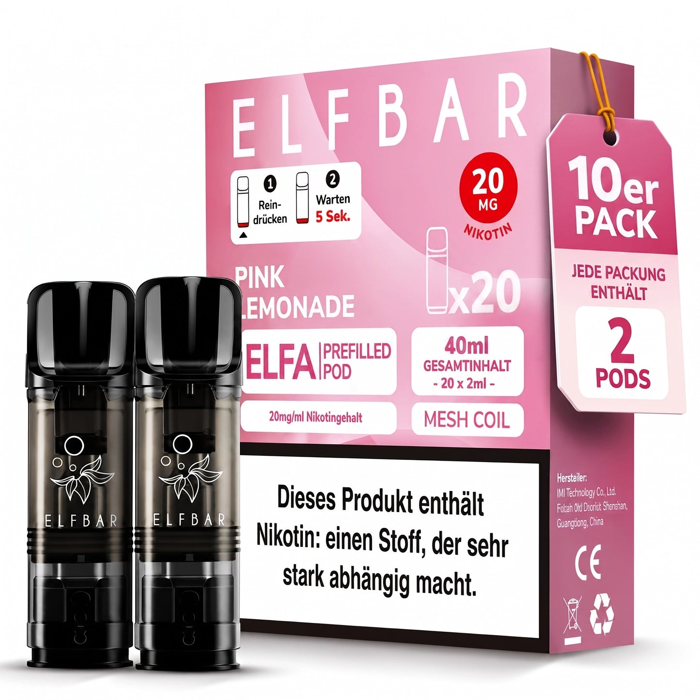 ELFBAR ELFA 20mg Nikotin Pods