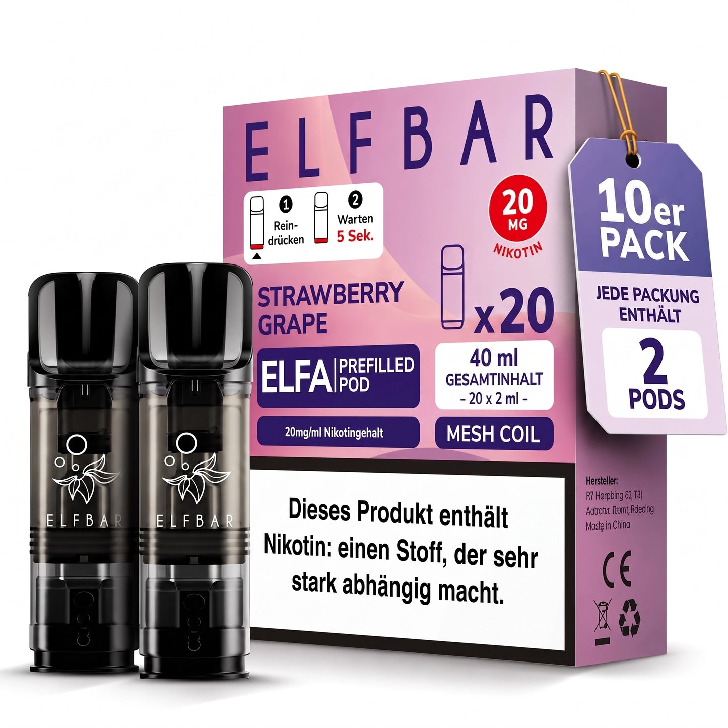 ELFBAR ELFA 20mg Nikotin Pods