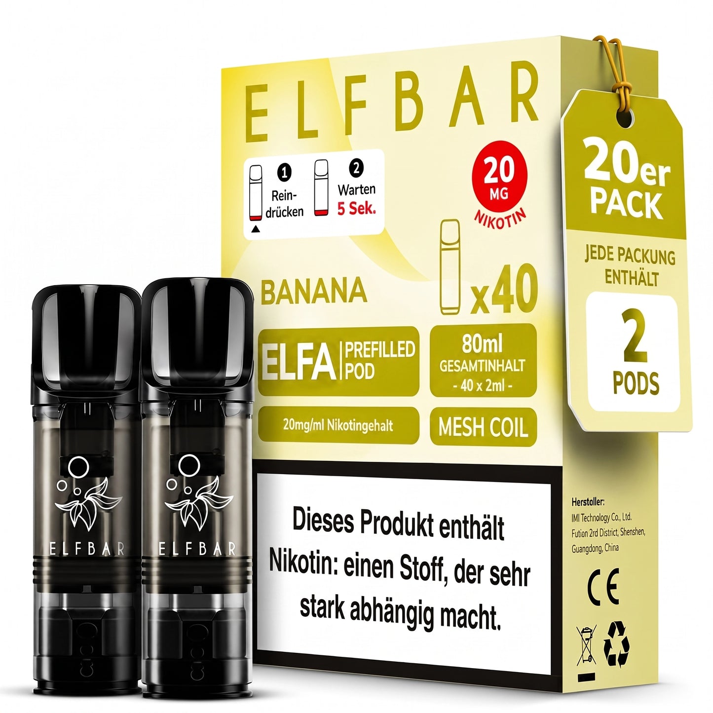 ELFBAR ELFA 20mg Nikotin Pods