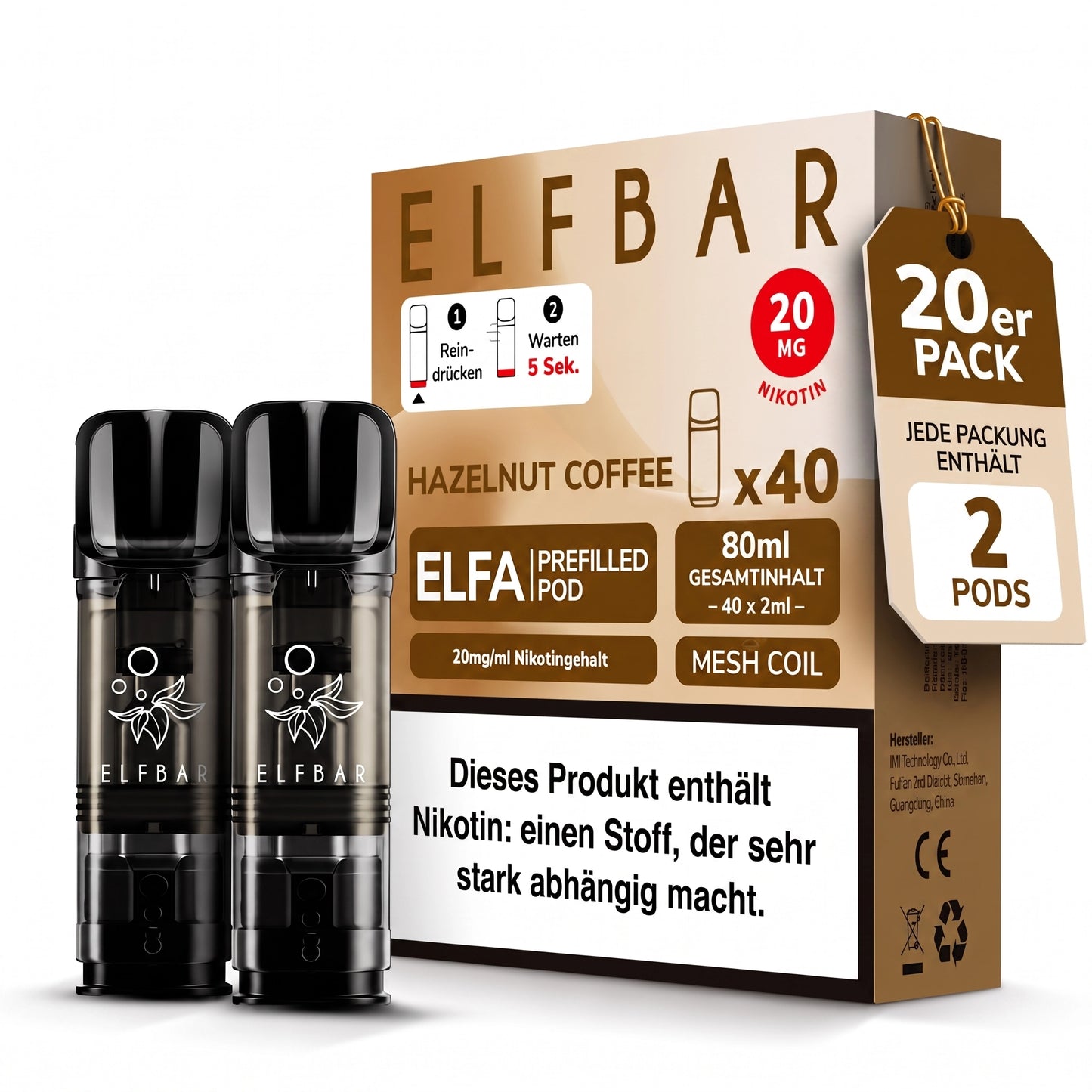 ELFBAR ELFA 20mg Nikotin Pods