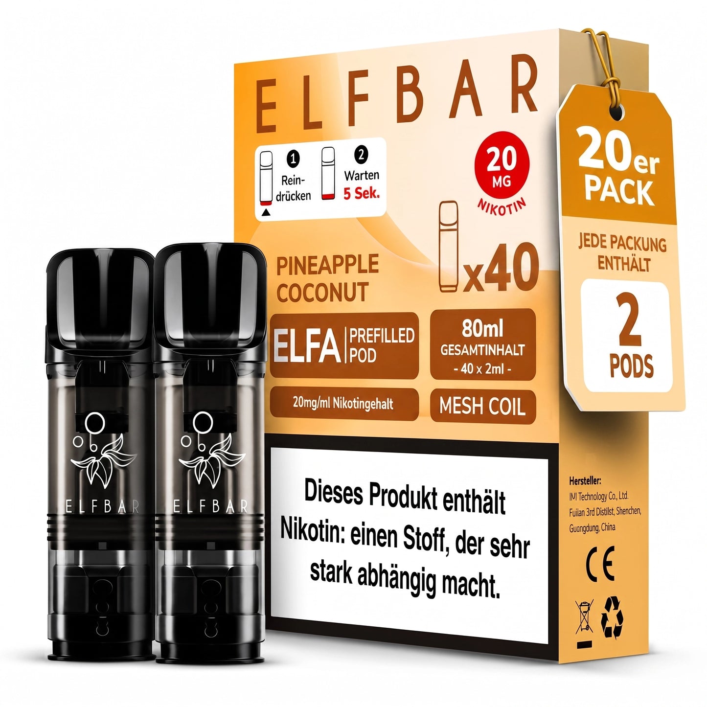 ELFBAR ELFA 20mg Nikotin Pods