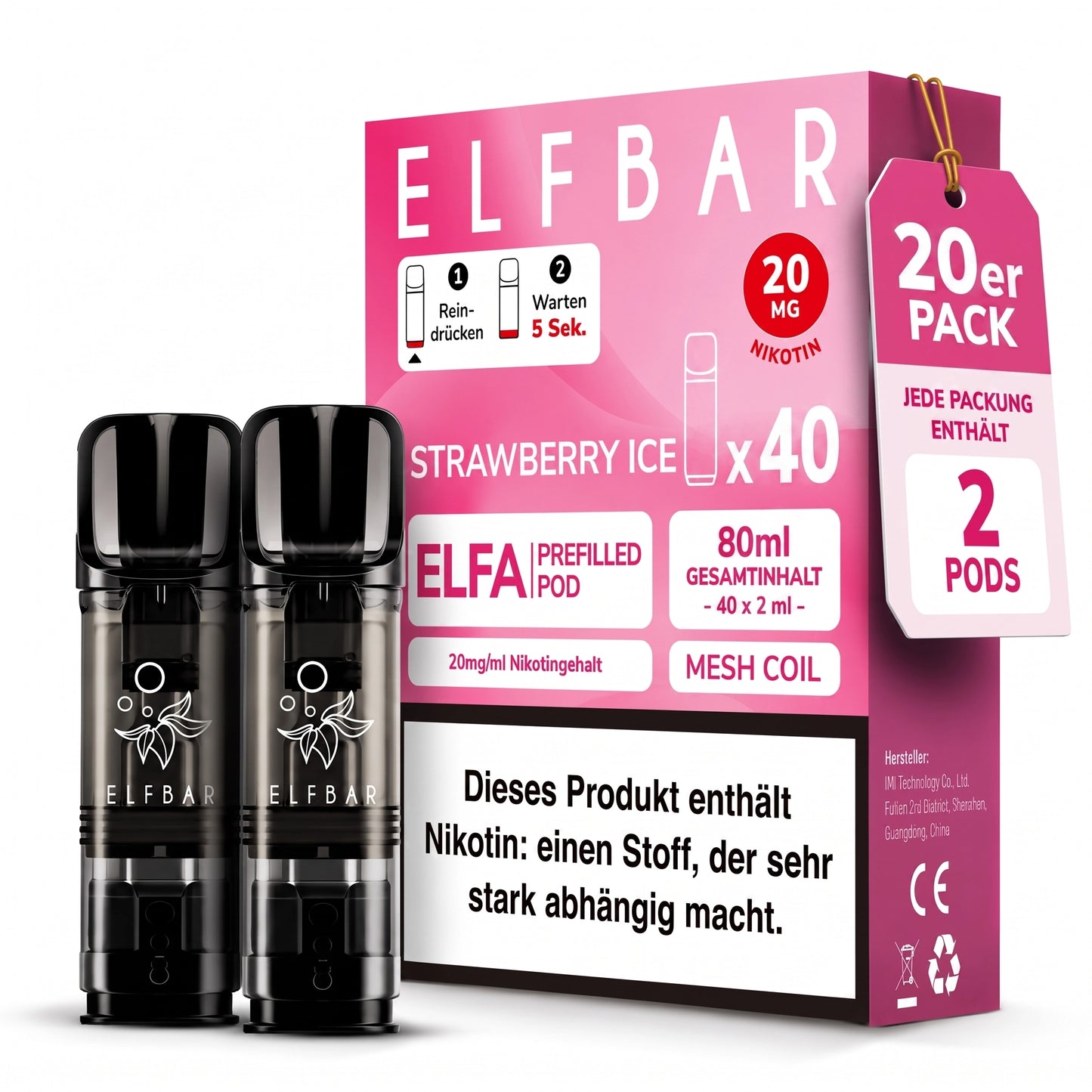 ELFBAR ELFA 20mg Nikotin Pods