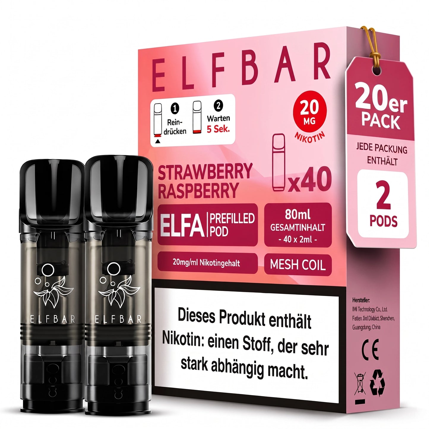 ELFBAR ELFA 20mg Nikotin Pods
