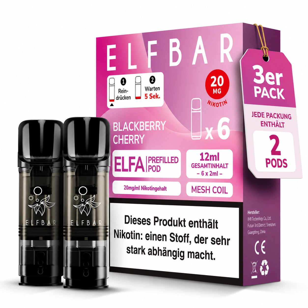 ELFBAR Elfa Pods - Blackberry Cherry