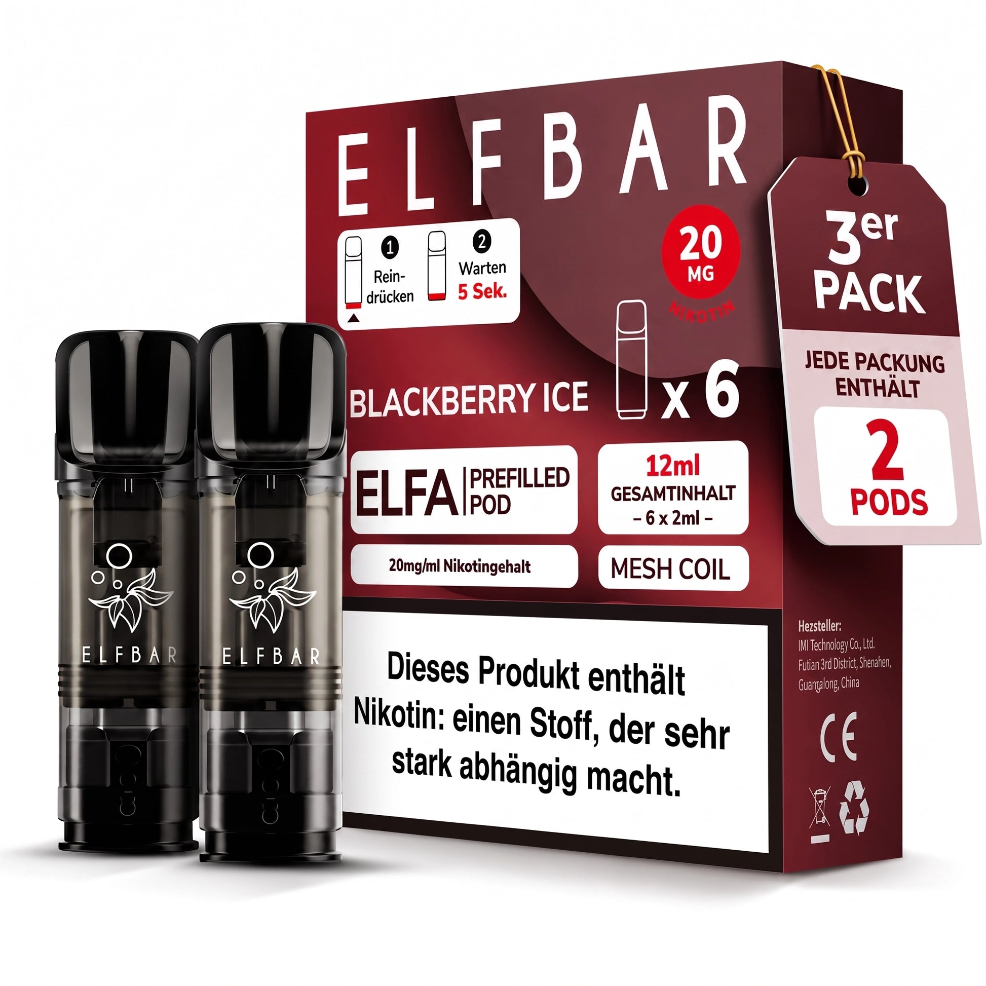 ELFBAR Elfa Pods - Blackberry Ice