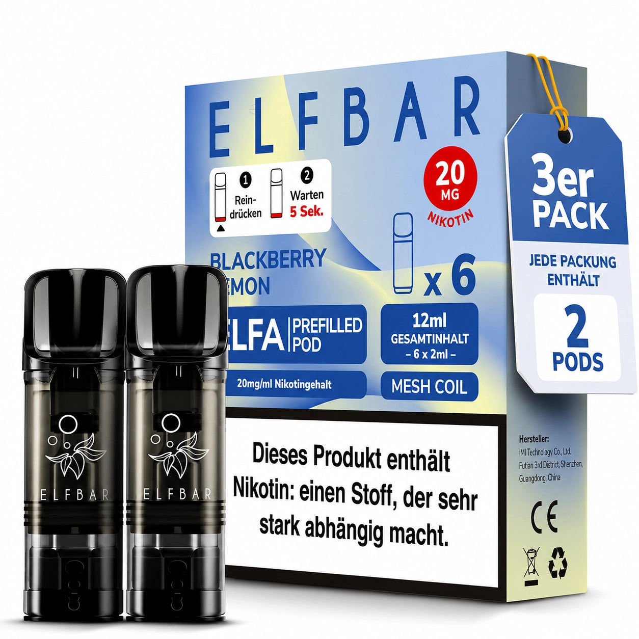 ELFBAR Elfa Pods - Blackberry Lemon