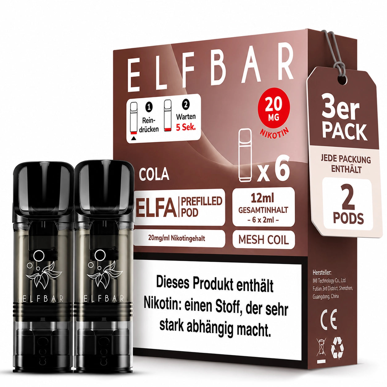 ELFBAR Elfa Pods - Cola Prefilled