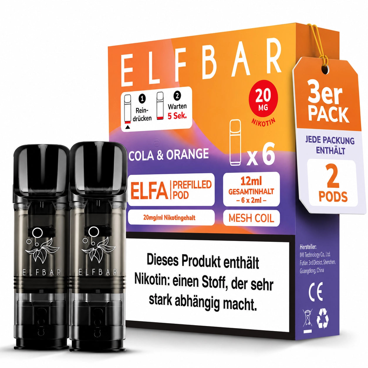 ELFBAR Elfa Pods - Cola & Orange