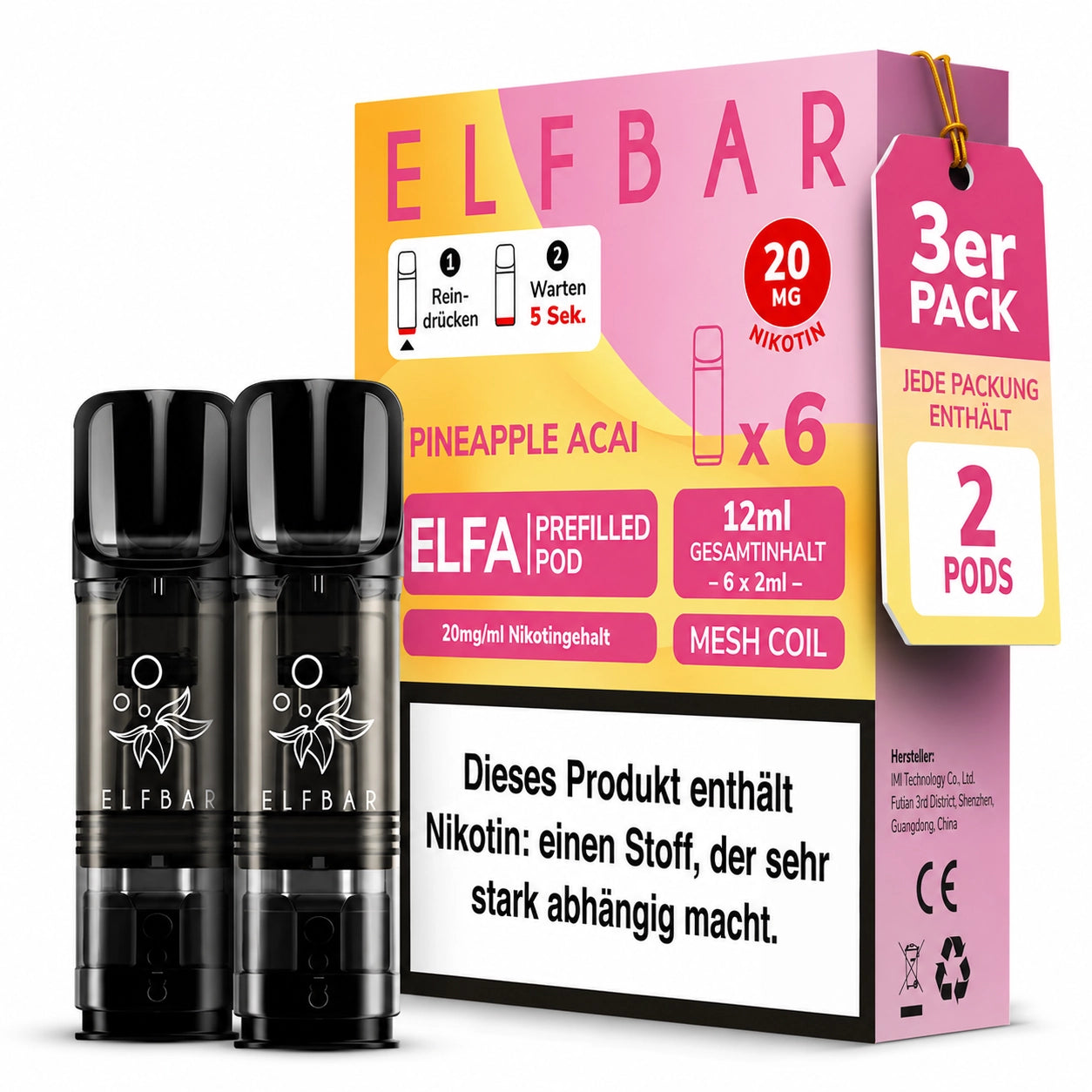ELFBAR Elfa Pods - Pineapple Acai