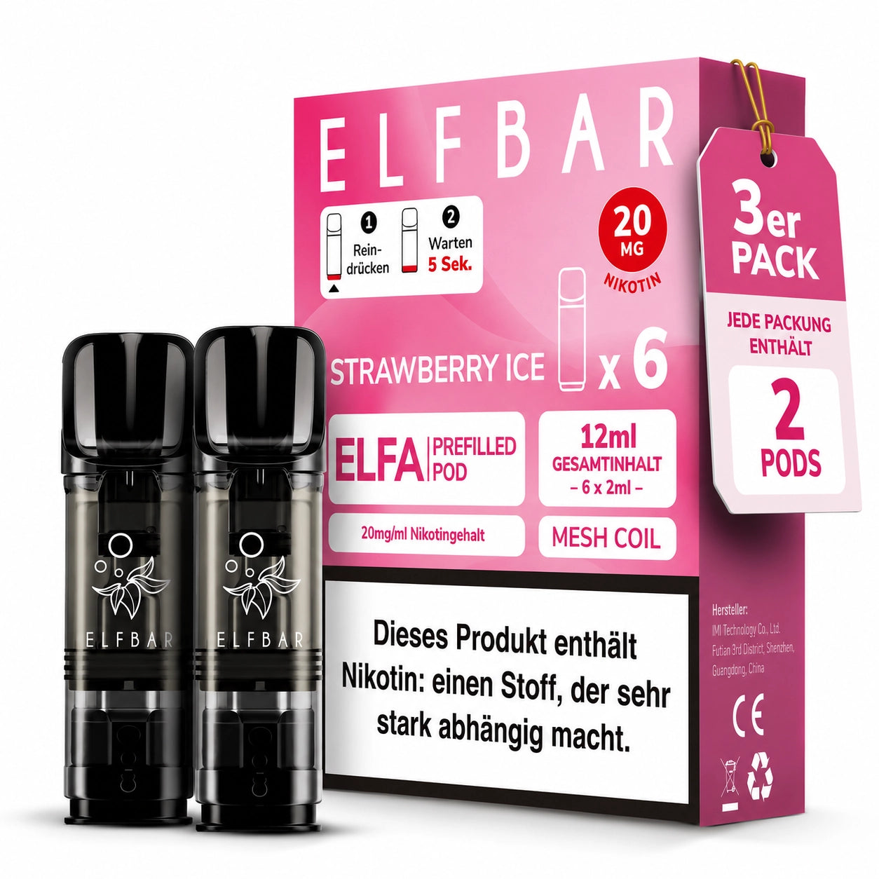 ELFBAR Elfa Pods - Strawberry Ice