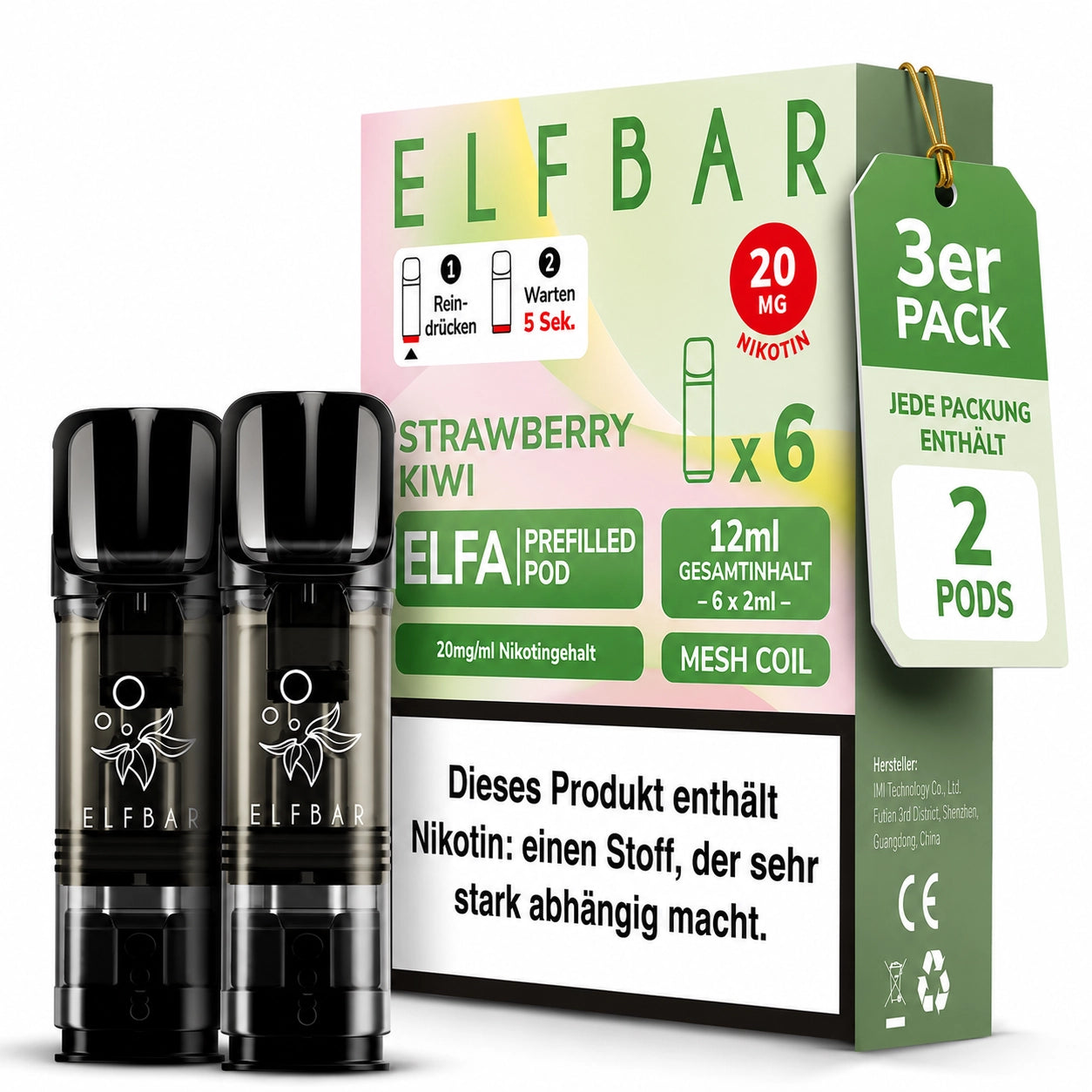 ELFBAR Elfa Pods - Strawberry Kiwi