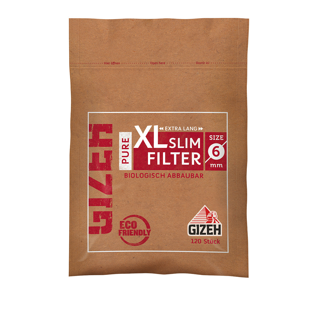 GIZEH PURE XL Slim 6mm Filter