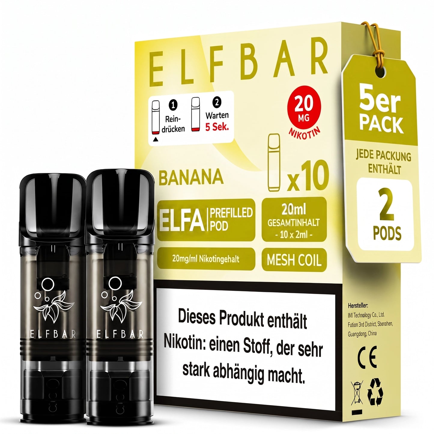 ELFBAR ELFA 20mg Nikotin Pods