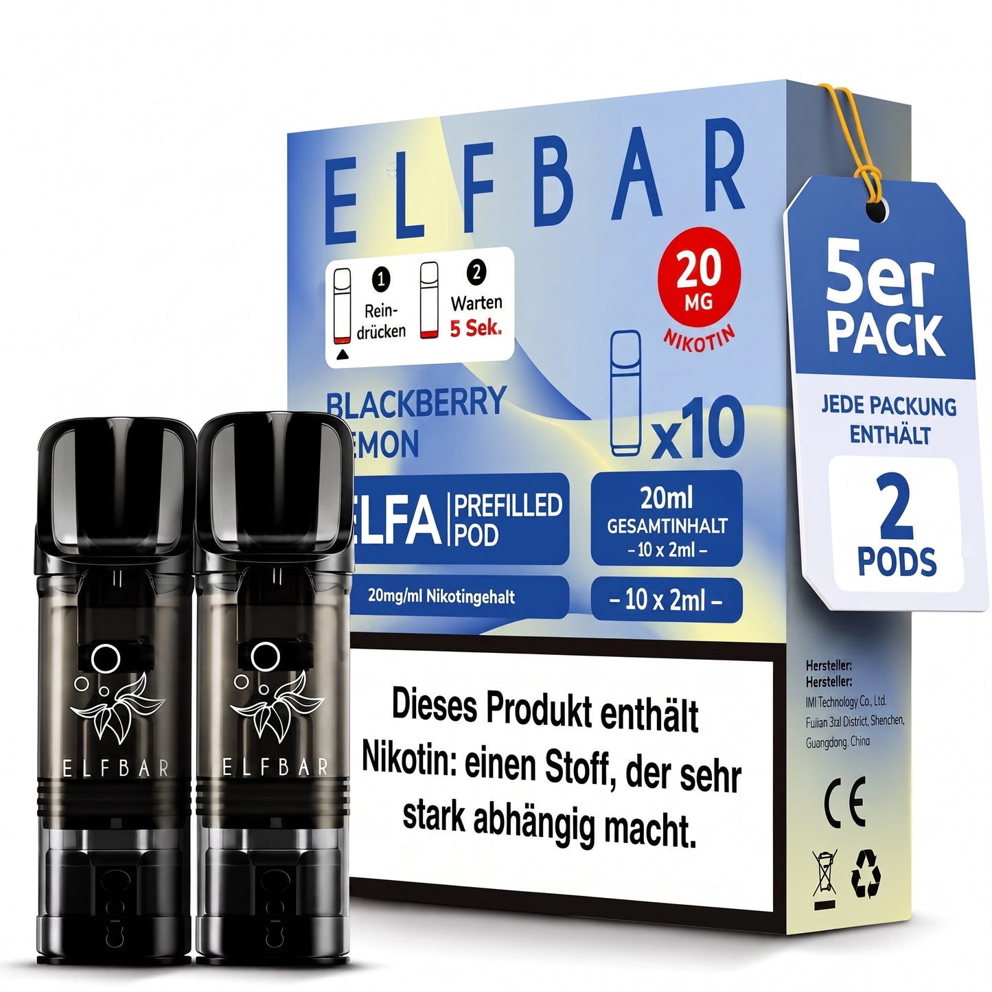 ELFBAR ELFA 20mg Nikotin Pods