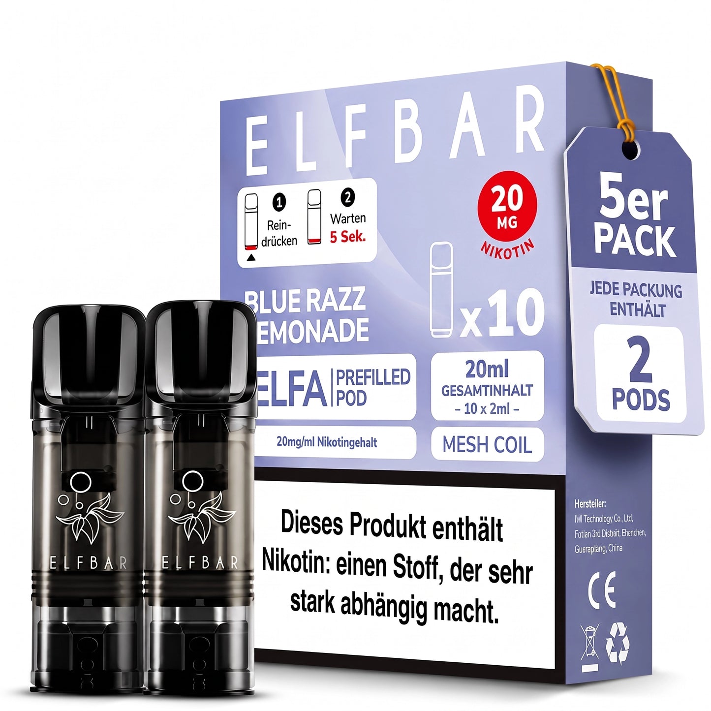 ELFBAR ELFA 20mg Nikotin Pods