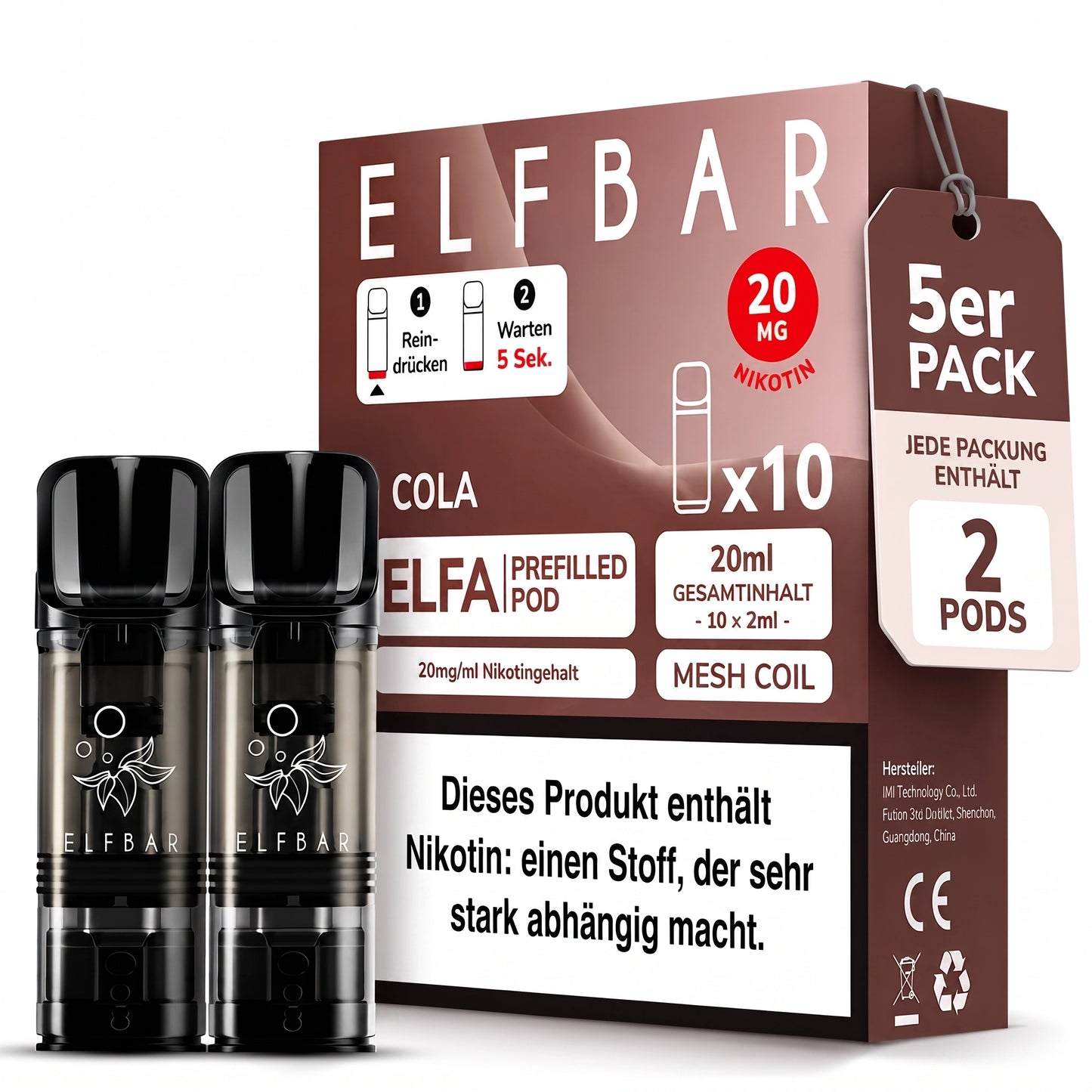 ELFBAR ELFA 20mg Nikotin Pods