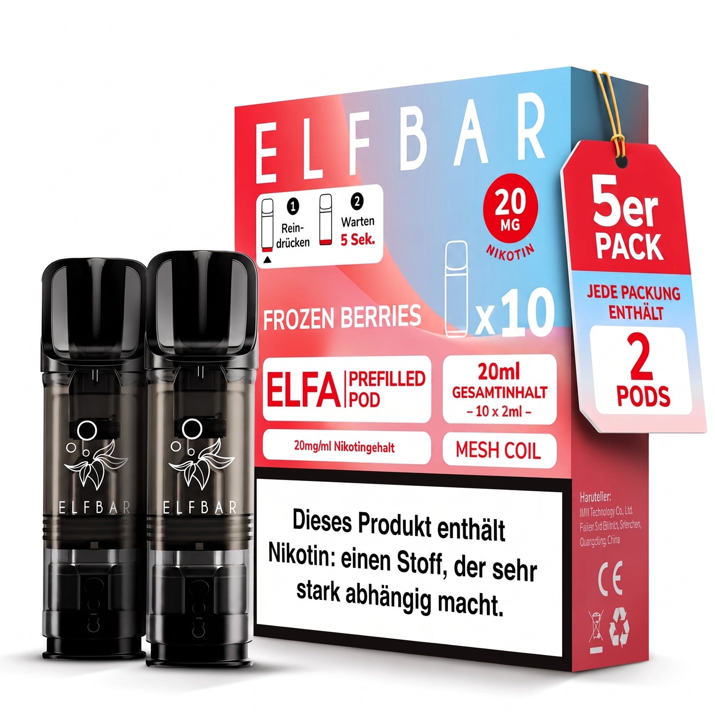 ELFBAR ELFA 20mg Nikotin Pods
