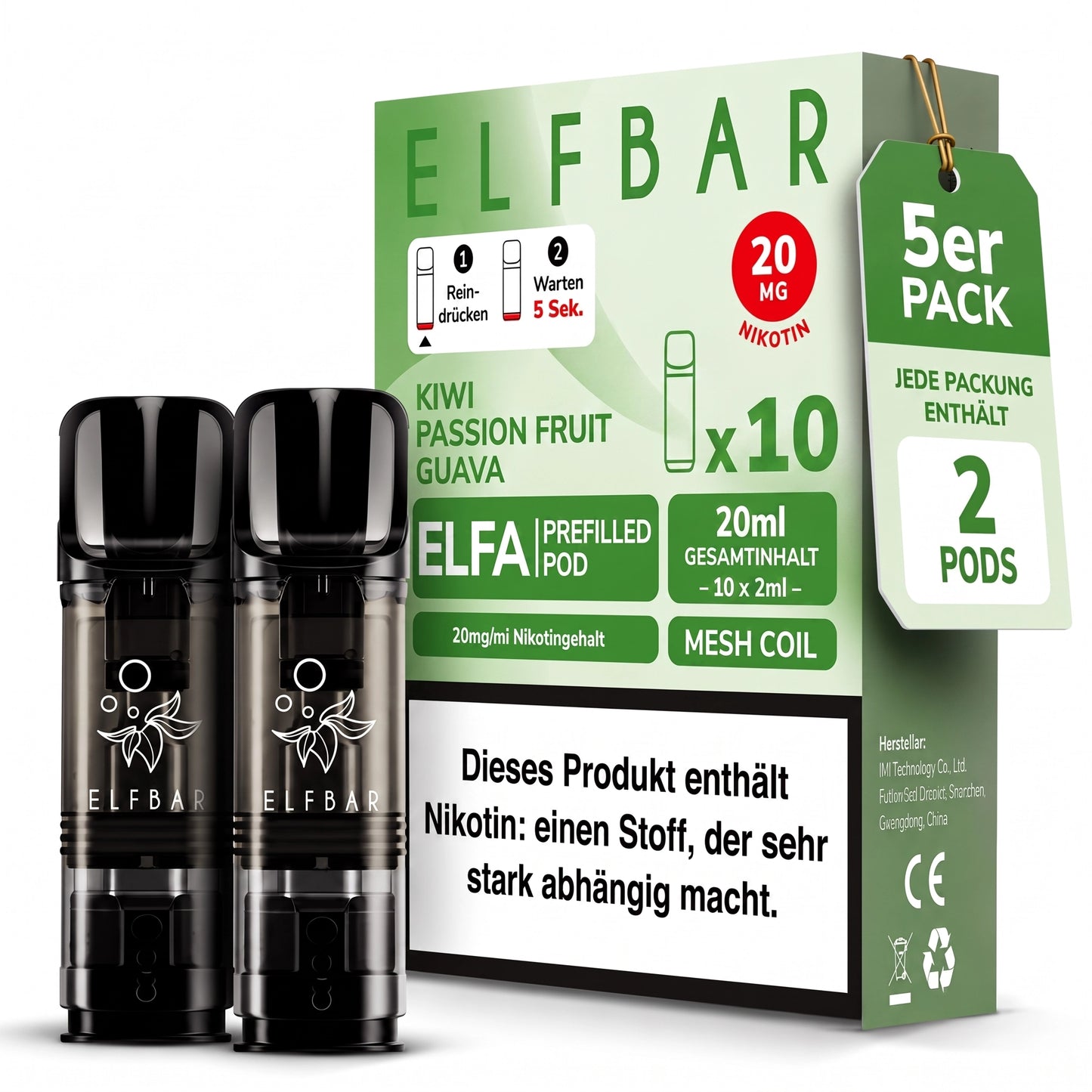 ELFBAR ELFA 20mg Nikotin Pods
