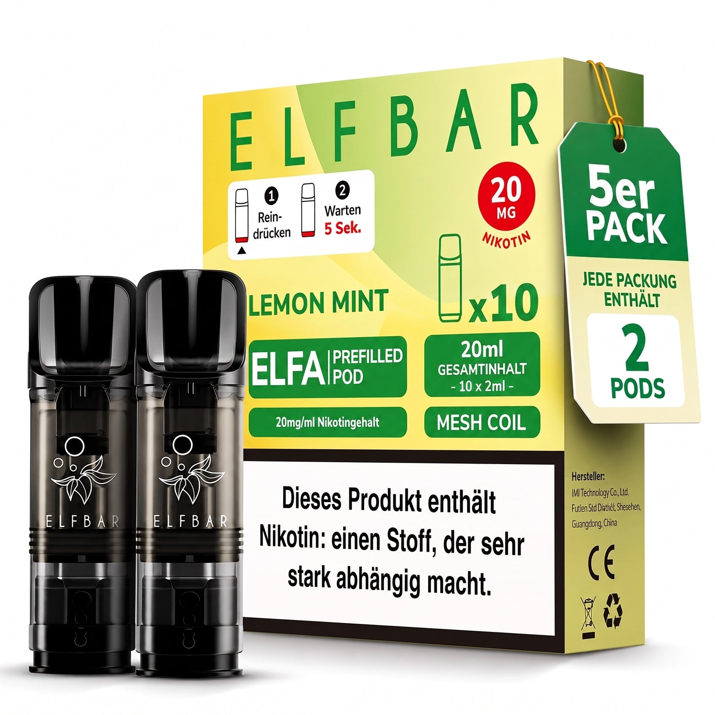 ELFBAR ELFA 20mg Nikotin Pods