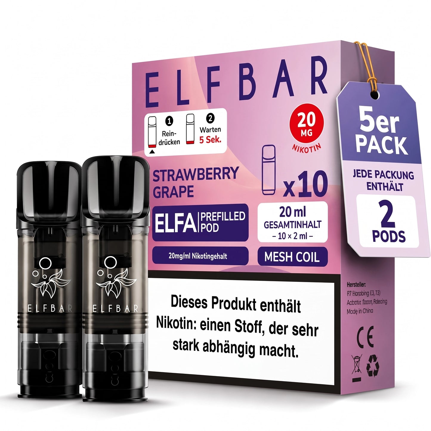 ELFBAR ELFA 20mg Nikotin Pods