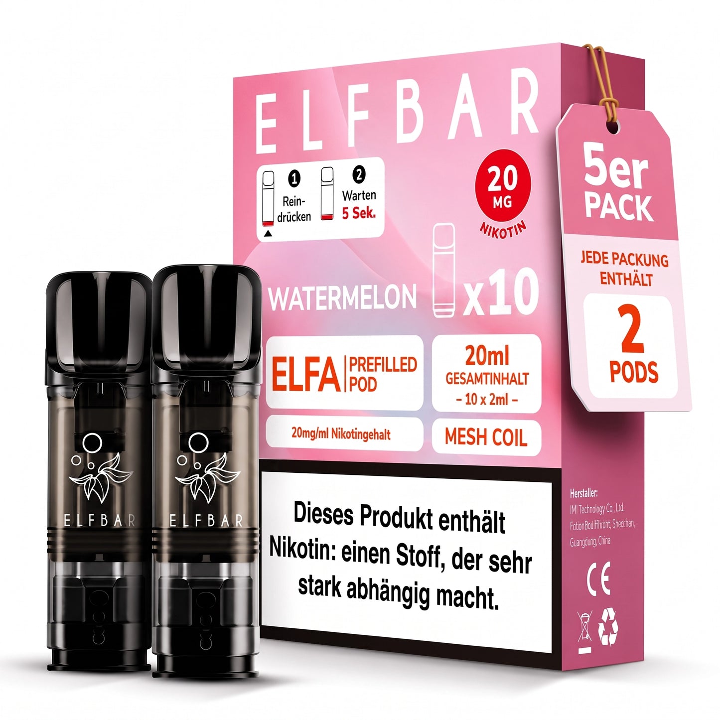 ELFBAR ELFA 20mg Nikotin Pods