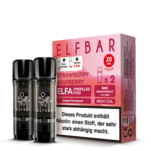 Elf Bar Elfa Pods - Strawberry Raspberry