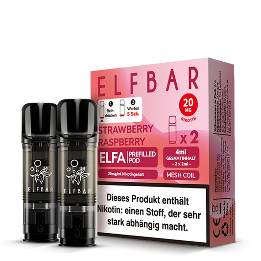 Elf Bar Elfa Pods - Strawberry Raspberry