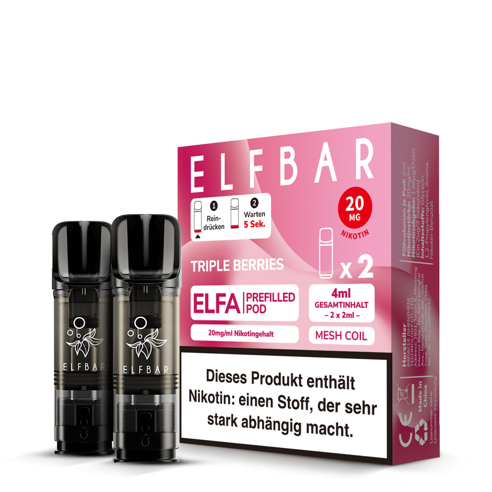 Elfbar Elfa Triple Berries 20mg Nikotin 2er Pack
