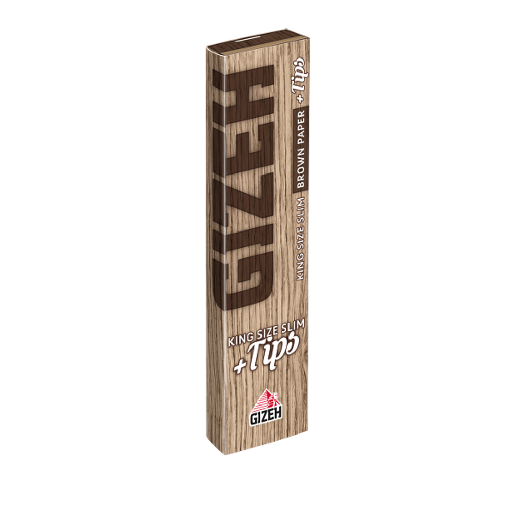 GIZEH BROWN King Size Slim + Tips