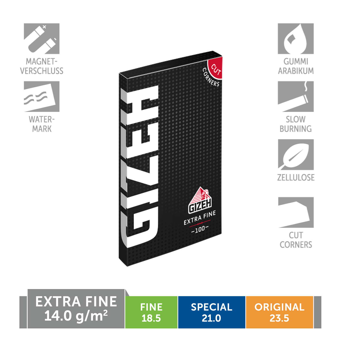 GIZEH BLACK® Extra Fine