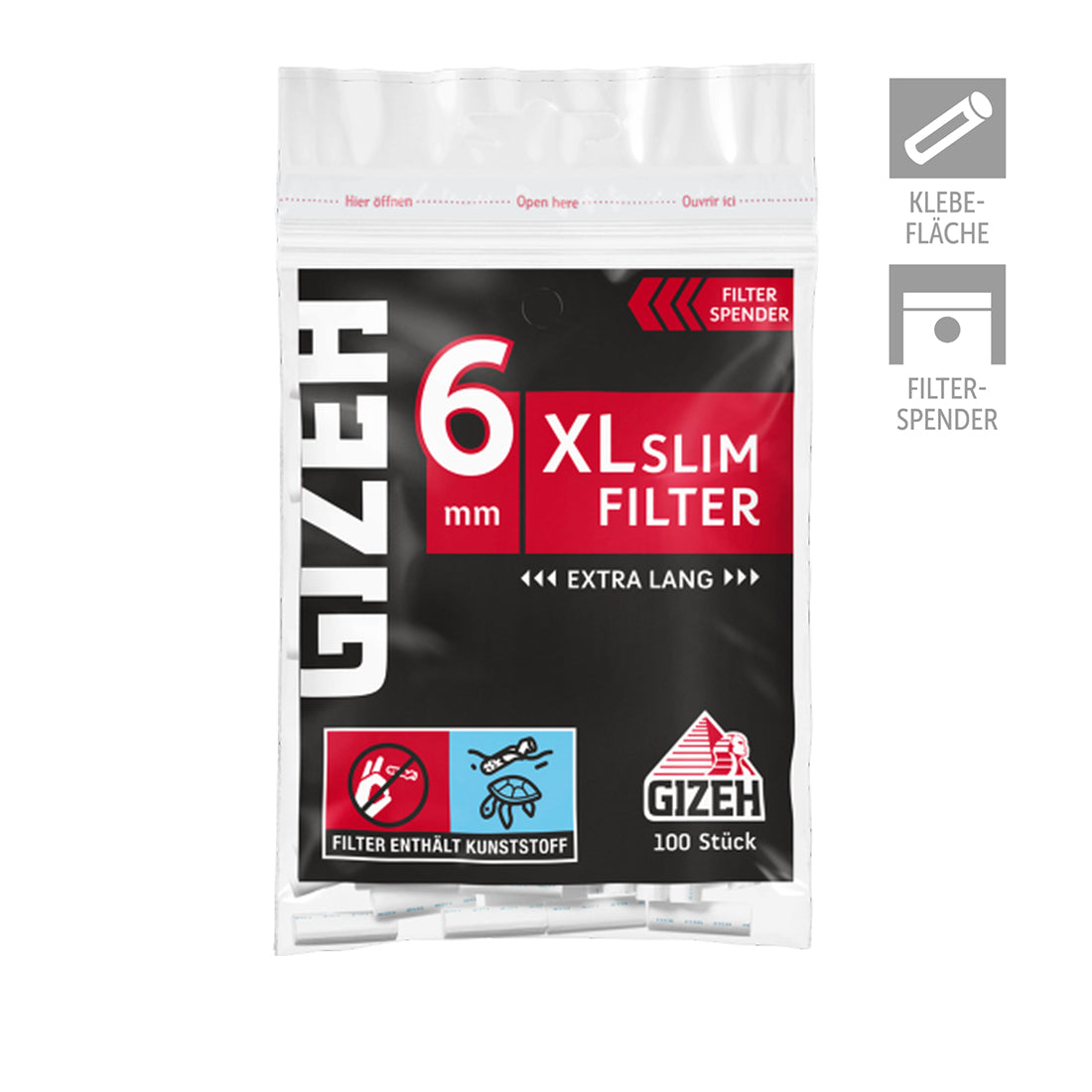 Gizeh XL 6mm Slim Filter