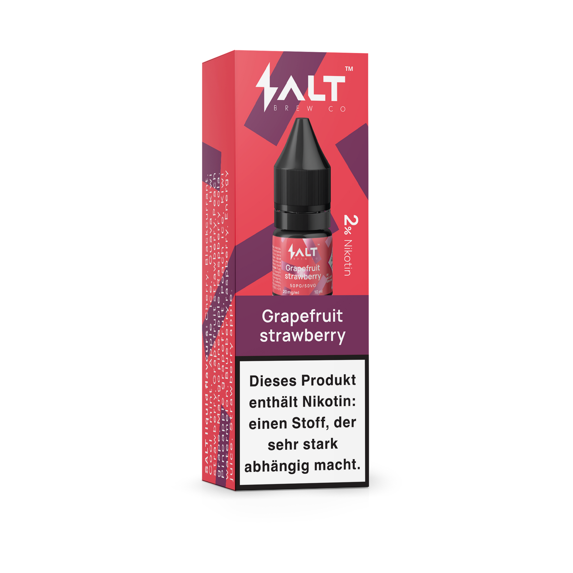 Salt Brew Co Grapefruit Strawberry E-Liquid 20mg/ml 10ml