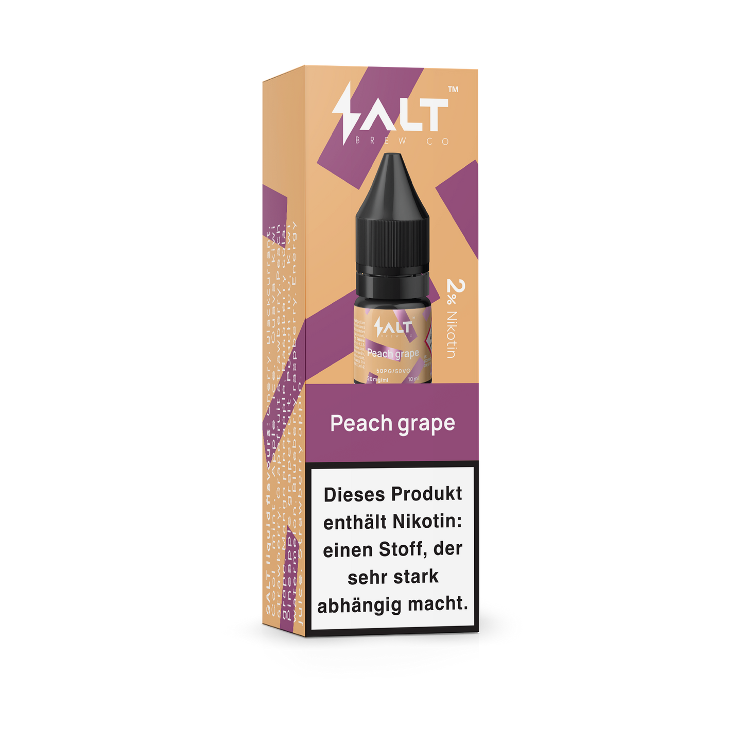 Salt Brew Co Peach Grape E-Liquid 20mg/ml 10ml