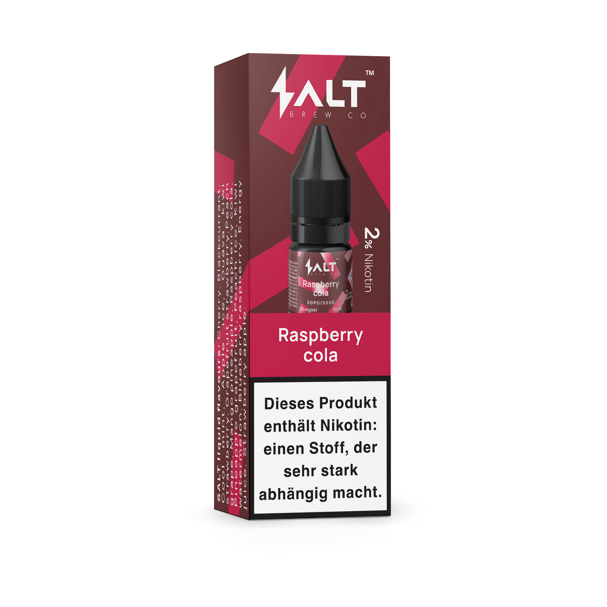 Salt Brew Co Raspberry Cola E-Liquid 20mg/ml 10ml