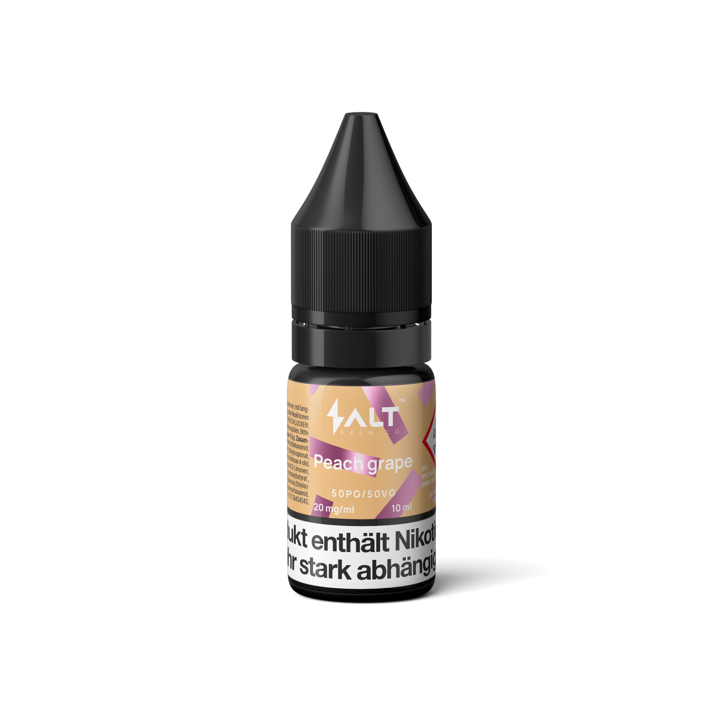 Salt Brew Co Peach Grape E-Liquid 20mg/ml 10ml