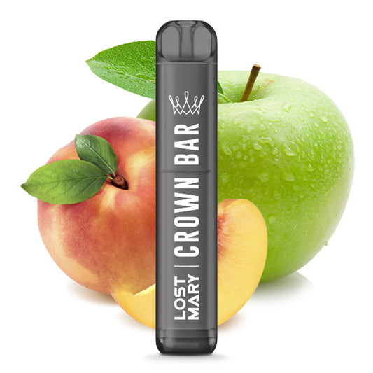 Crown Bar by Al Fakher x Lost Mary Peach Green Apple